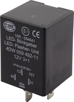 Produktbild: Hella® Blinkgeber 12 V, 4-polig, für LED-Leuchten an Anhänger