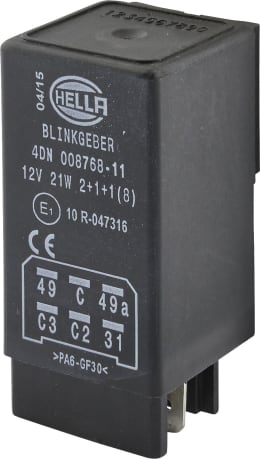 Produktbild: Hella® Blinkgeber 12 V, 6-polig, mit Halter