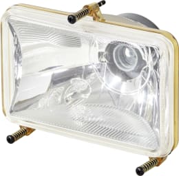 Produktbild: Hella® Hauptscheinwerfer links/rechts, Halogen H4, 12 V, 24 V, 130 x 107 mm, quadratisch