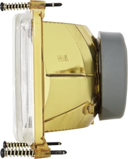 Produktbild: Hella® Hauptscheinwerfer links/rechts, Halogen H4, 12 V, 24 V, 130 x 107 mm, quadratisch