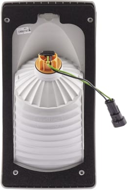 Produktbild: Hella® Blinkleuchte eckig, gebogen, links/rechts, 133 x 192 mm, Befestigung Einbau