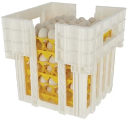 Produktbild: KERBL Eiertransportbox für bis zu 6 Eieraufbewahrungen à 30 Eier (gesamt 180 Eier)