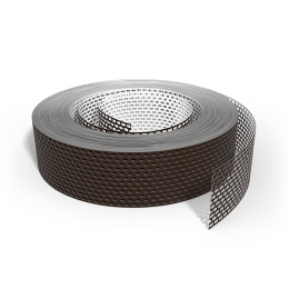 Produktbild: Valut Lüftungsband Alu, Weiß/Braun, 80 mm x 60 m