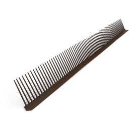 Produktbild: Valut Traufenlüftungskamm PVC 85mmx1m, braun