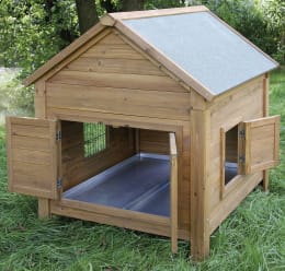 Lifestyle: KERBL Kleintierstall 105 x 100 x 108 cm für Hühner und Kaninchen