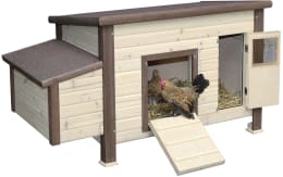 Lifestyle: KERBL Hühnerstall No Frost beheizbar, inkl. Legenest und drei Sitzstangen, 146 x 74 x 82 cm