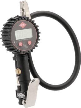 Produktbild: Airpress Reifenfüllprüfer, 0 bis 10 bar, 1/4 IG, Euro NW 7,2 mm, Orion NW 5,5 mm, digital, batteriebetrieben