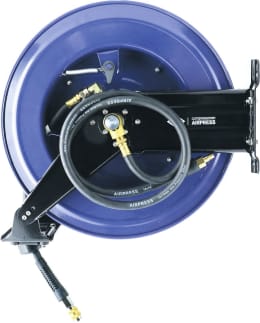 Produktbild: Airpress Schlauchaufroller für Druckluft, selbstaufrollend, schwenkbar, Wandmontage, 20 m