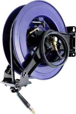 Produktbild: Airpress Schlauchaufroller für Druckluft, selbstaufrollend, schwenkbar, Wandmontage, 20 m