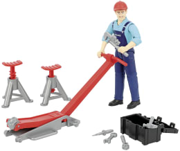 Produktbild: Bruder® Arbeitermodell Mechaniker mit Zubehör