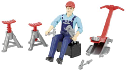 Produktbild: Bruder® Arbeitermodell Mechaniker mit Zubehör