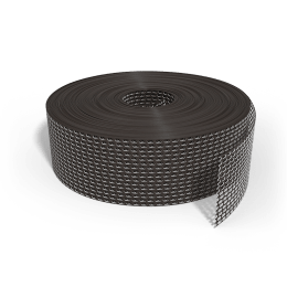 Produktbild: Valut Lüftungsband 100 mm x 60 m, braun PVC, gelocht, Vogelschutzgitter