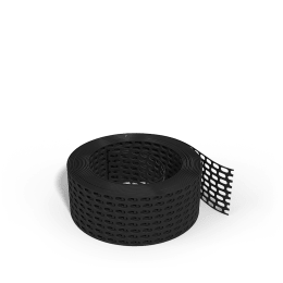 Produktbild: Valut Lüftungsband 50 mm x 5 m, schwarz PVC, gelocht, Vogelschutzgitter