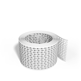 Produktbild: Valut Lüftungsband 80 mm x 5 m, weiß PVC, gelocht, Vogelschutzgitter