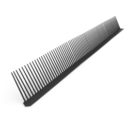 Produktbild: Valut Traufenlüftungskamm PVC 100mmx1m, schwarz