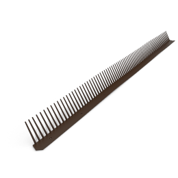 Produktbild: Valut Traufenlüftungskamm 55 mm x 1 m braun PVC