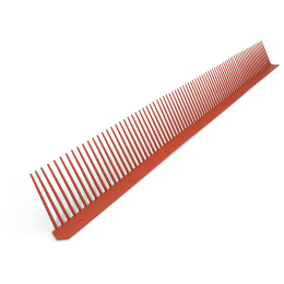 Produktbild: Valut Traufenlüftungskamm PVC 85mmx1m Z, ziegelrot