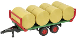 Produktbild: Bruder® Modell Ballentransportanhänger mit 8 Rundballen 1:16