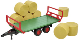 Produktbild: Bruder® Modell Ballentransportanhänger mit 8 Rundballen 1:16