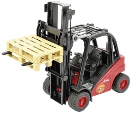 Produktbild: Bruder® Modell Linde Gabelstapler H30D mit Anhängerkupplung und 2 Paletten 1:16