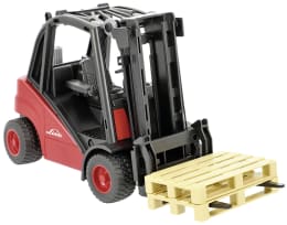 Produktbild: Bruder® Modell Linde Gabelstapler H30D mit Anhängerkupplung und 2 Paletten 1:16