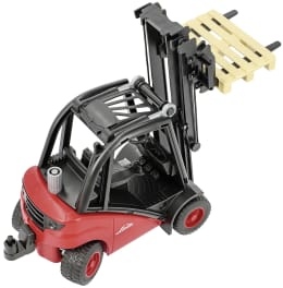 Produktbild: Bruder® Modell Linde Gabelstapler H30D mit Anhängerkupplung und 2 Paletten 1:16