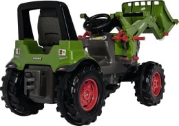 Produktbild: Fendt Trettraktor 942 Vario mit Frontlader und Muldenkipper in Grün