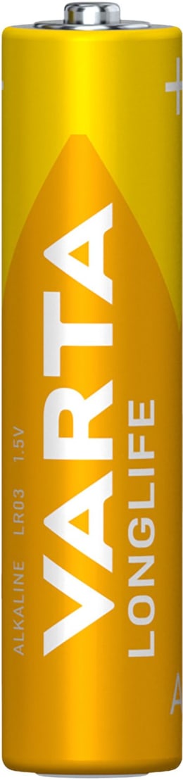 Produktbild: VARTA Longlife Alkaline-Batterie AAA/Micro, 1,5 V, gelb