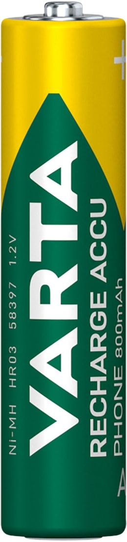 Produktbild: VARTA Akku Phone AAA, Micro, HR03 1,2 V/800 mAh, 2 St. Blister