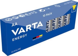 Produktbild: VARTA Batterie Alkaline Energy AA, Mignon, LR6 1,5 V/2.800 mAh, 10 St. Packung