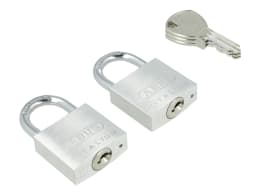 Produktbild: ABUS Vorhangschloss Titalium 64TI/30 2er Pack Torschloss, Spezial-Aluminium, 2er Pack, gehärteter Stahlbügel