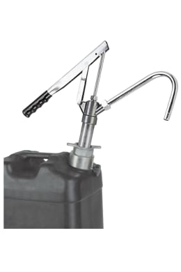 Produktbild: SAMOA® Mehrzweckpumpe MZ-02/20 für 20/25-Liter-Kanister mit gebogenem Auslaufrohr und Pumpenhalter