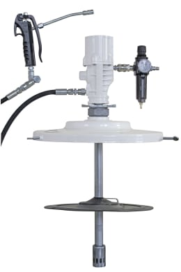 Produktbild: SAMOA® Abschmiergerät Schmiermeister – PM 50 stationär mit 4 m Schlauch, Ø 360-405 mm 40458