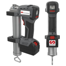 Produktbild: SAMOA® Akku-Fettpresse AFP-S 400 für 400-g-Pull-Off-Kartuschen mit Akku (20V|2,0 Ah) und Ladegerät 160500