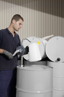 Produktbild: SAMOA® Mehrzweck-Kurbelpumpe MZR-03/200 ALU für 200 l-Fässer mit verstellbarem Fassadapter