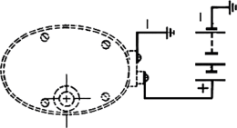 Technische Zeichnung: Scheibenwischermotor 12 V, Wischwinkel 105 °, 80 mm, Ø Welle 8 mm x M 6 AG für Traktor Fendt Farmer 100