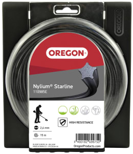 Produktbild: Oregon® Mähfaden Nylium® Starline® 5-Kant mit Aluminiumpartikel