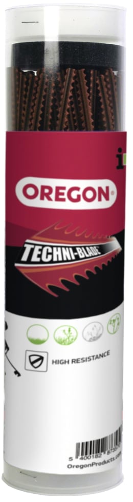 Produktbild: Oregon® Mähfaden Techni-Blade™ 7 mm/260 mm, viereckig, rot, abgelängt, flexibler Kern, verstärkte Außenhaut
