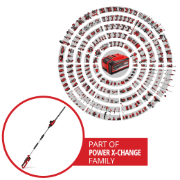 Produktbild: EINHELL Power X-Change Akku-Stab-Heckenschere GC-HH 18/45 Li T-Solo