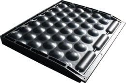 Produktbild: Kraiburg Gummimatte Polsta 91 x 110 x 10 cm, für vorderen Bereich des Tiefboxensystems