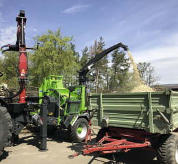 Produktbild: Heizohack® Häcksler HM 8-400 K kranbeschickt, mit Fahrwerk