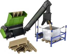 Produktbild: Heizohack® Palettenhacker SPE-1300 für bis zu 30 Paletten pro Stunde