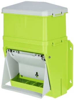 Produktbild: SmartCoop Futterautomat 7,5 kg mit Trittklappe, Kunststoff, für Hühner