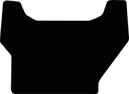 Produktbild: Fußmatte Gummi schwarz, für Valtra Traktor A-Serie mit Mauser Hopfenkabine, ab Bj. 03.18