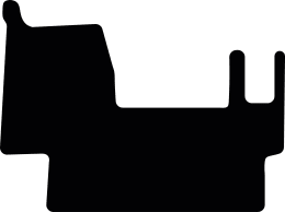 Produktbild: Fußmatte Gummi schwarz, für Weidemann Teleskopradlader 3080 LPT, 1-türig, ab Bj. 18