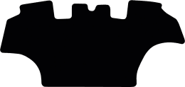 Produktbild: Fußmatte Gummi schwarz, für Case IH Traktor Vestrum CVX Drive, ab Bj. 19
