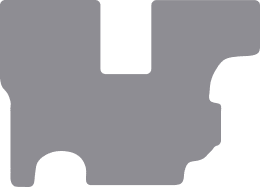 Produktbild: Fußmatte Gummi hellgrau, für Deutz-Fahr Traktor DX 4-Serie, DX 6-Serie, DX 80, DX 86, DX 92; ab Bj. 83