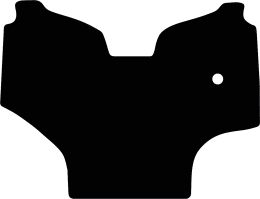 Produktbild: Fußmatte Gummi schwarz, für Deutz-Fahr Traktor Serie 5 DF TTV ab Bj. 21, Kabine C70