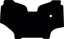 Produktbild: Fußmatte Gummi schwarz, für Deutz-Fahr Traktor Serie 5 D TTV mit Kabine C74, ab Bj. 21