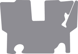 Produktbild: Fußmatte Gummi hellgrau, für Deutz-Fahr Traktor Serie D 07, Bj. 81 – 84